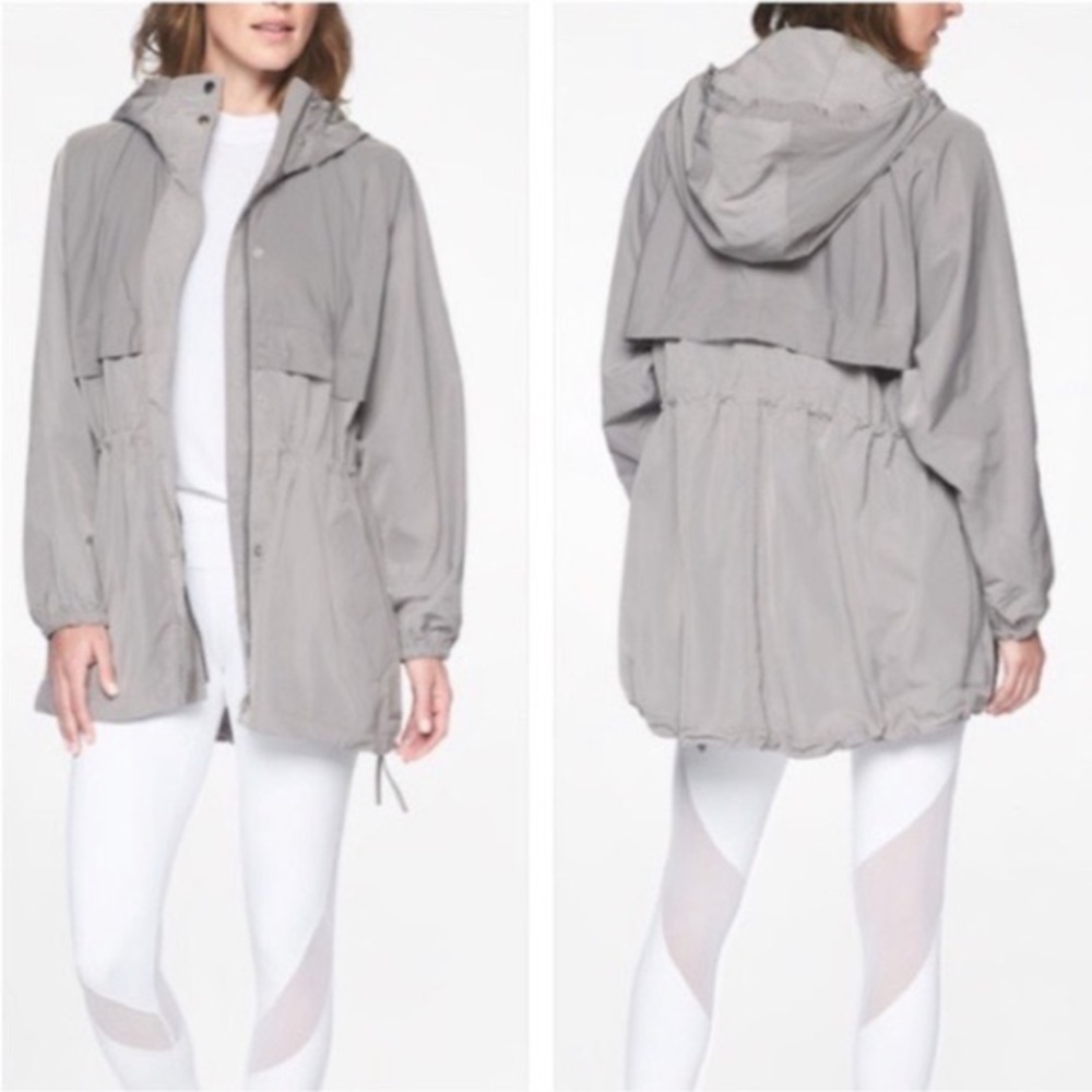 Athleta Rainfall Swing Parka Jacket Gem